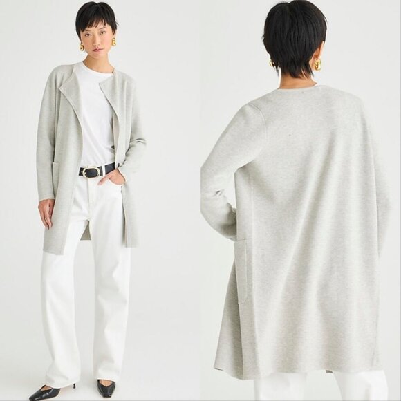 J. Crew Juliette Collarless Sweater Blazer - Picture 2 of 9